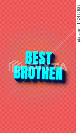 Best brother text design with vibrant colors and a shadow effect Best brother text design with vibrant colors and a shadow effect 142455683