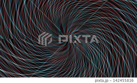 Twisted lines in dark colors creating a spiral 142455816