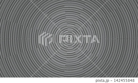 Circular pattern with concentric lines in gray Circular pattern with concentric lines in gray 142455848