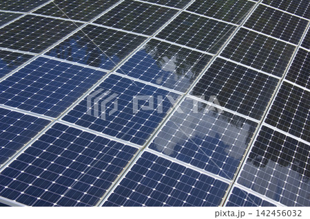 This is a close-up of a solar panel. This is a close-up of a solar panel. 142456032