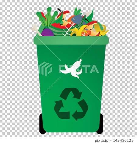 Organic Recycling Container with Fresh Food and Vegetable Scraps Organic Recycling Container with Fresh Food and Vegetable Scraps 142456125
