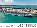 Miami, Florida, USA - March 31, 2025: Norwegian cruise line. Cruise ship tour and travel at sea. Ship in Miami port. NCL. Norwegian Gem cruise ship voyage. Cruise in summer vacation 142456610