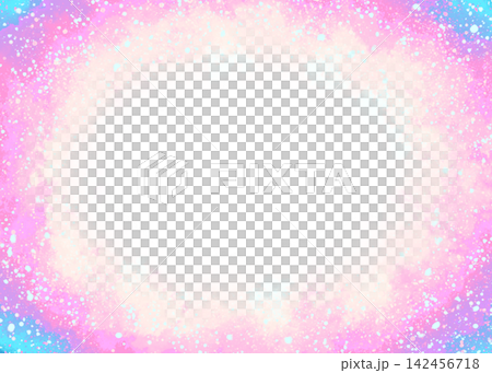 Glitter watercolor-style frame in pink and light blue Glitter watercolor-style frame in pink and light blue 142456718