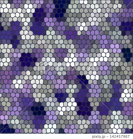 Modern abstract mosaic pattern of gray, purple and blue cells for your design. Eps 10 Modern abstract mosaic pattern of gray, purple and blue cells for your design. Eps 10 142457987