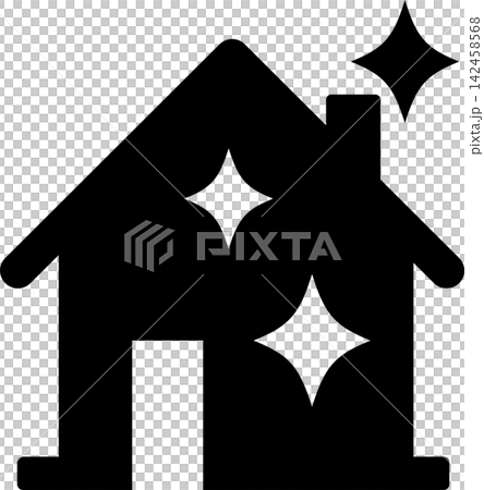 Beautiful house icon Beautiful house icon 142458568