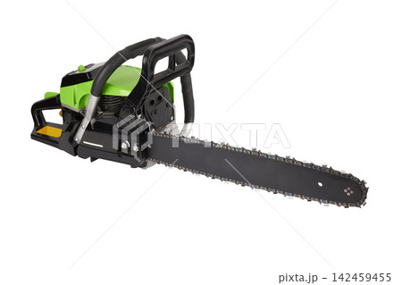 Chainsaw on white Chainsaw on white 142459455