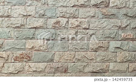 Beige and Grey Rough Stone Brick Wall Texture Background Beige and Grey Rough Stone Brick Wall Texture Background 142459735