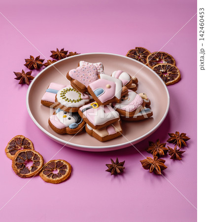 Sweet, colorful, homemade Christmas gingerbread cookies. Christmas gingerbread cookies Sweet, colorful, homemade Christmas gingerbread cookies. Christmas gingerbread cookies 142460453