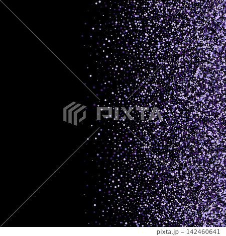 Abstract festive background with purple glitter, round particles with scattering effect on black background. EPS 10 Abstract festive background with purple glitter, round particles with scattering effect on black background. EPS 10 142460641