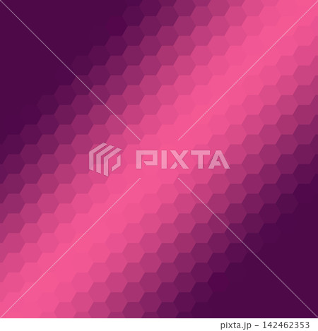 Stylish dark abstract geometric background with smooth gradient of hexagons in purple and pink shades. eps 10 Stylish dark abstract geometric background with smooth gradient of hexagons in purple and pink shades. eps 10 142462353
