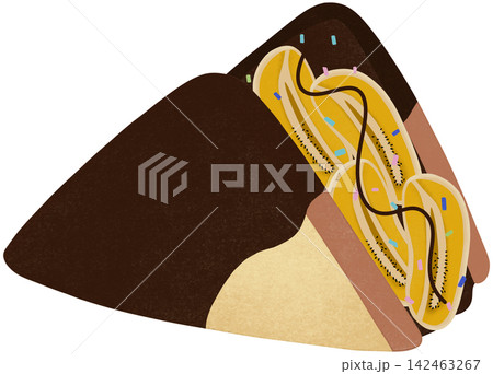 banana chocolate sandwich banana chocolate sandwich 142463267
