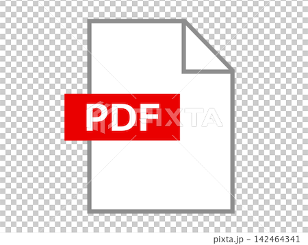 PDFファイルアイコン PDFファイルアイコン 142464341