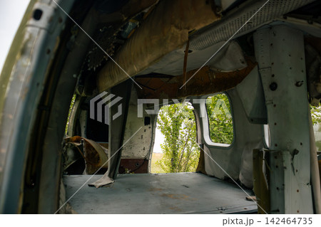 Inside Abandoned Aircraft An-2 Fuselage 142464735