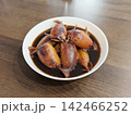 手作りイカめし もち米 料理イカの煮物 142466252