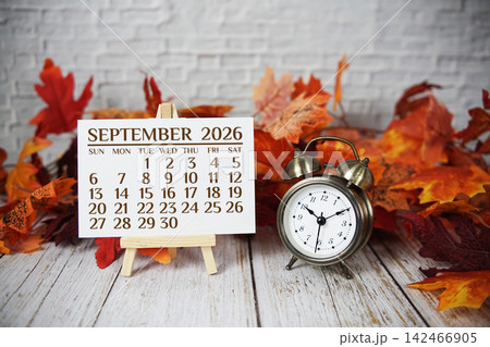 September 2026 annual monthly desk calendar for planning and management September 2026 annual monthly desk calendar for planning and management 142466905
