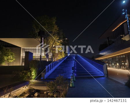 立川 夜のGreen Springs 流れる階段 立川 夜のGreen Springs 流れる階段 142467131