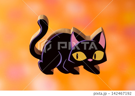 ハロウィン黒猫人形 ハロウィン黒猫人形 142467192