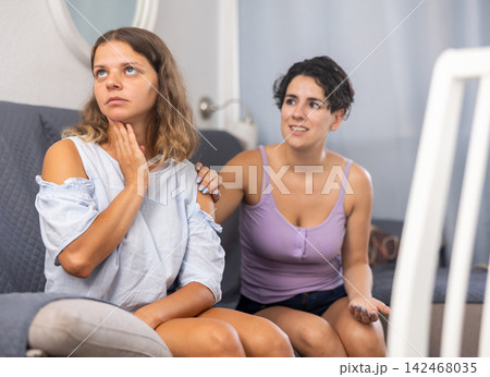 LGBT lesbian couple having problems in relationship LGBT lesbian couple having problems in relationship 142468035