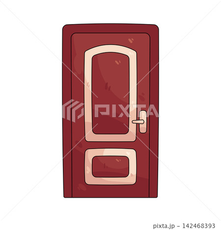 Illustration of door Illustration of door 142468393