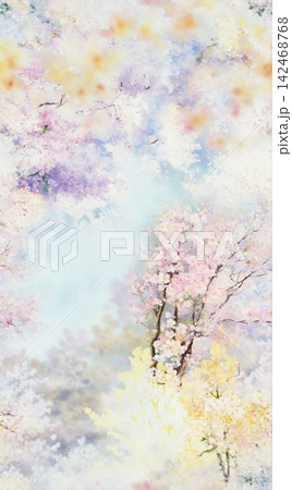 Sparkling clear water surface backgrounds combined with bright wildflower field scenic illustrations Sparkling clear water surface backgrounds combined with bright wildflower field scenic illustrations 142468768