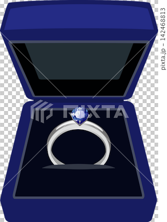 Blue ring in a case Blue ring in a case 142468813