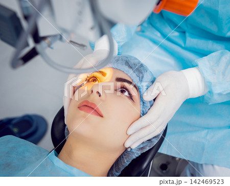 The operation on the eye 142469523
