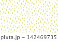 手描き葉っぱのボタニカルパターン背景素材 黄色系・秋の壁紙 142469735