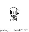 blender vector icon. home appliance icon line style. perfect use for logo, presentation, website, and more. modern icon design outline style 142470720