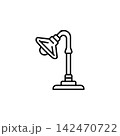floor lamp vector icon. home appliance icon line style. perfect use for logo, presentation, website, and more. modern icon design outline style 142470722