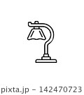 floor lamp vector icon. home appliance icon line style. perfect use for logo, presentation, website, and more. modern icon design outline style 142470723