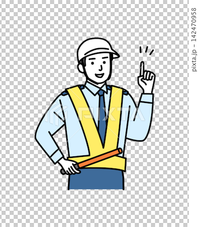 A young man acting as a traffic controller A young man acting as a traffic controller 142470958
