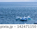海面に浮かぶ流氷 142471150