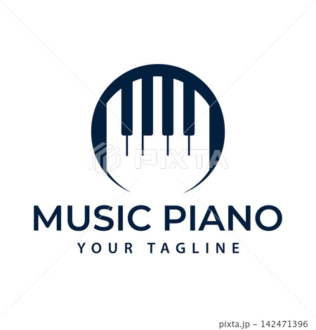 The Piano Keyboard Vector Design Can Be Used for Piano Logos, Such As for Music Schools or Music Courses. The Piano Keyboard Vector Design Can Be Used for Piano Logos, Such As for Music Schools or Music Courses. 142471396