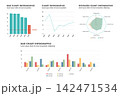Business chart infographic set illustration. 142471534