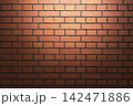 光があたる茶色の壁 142471886
