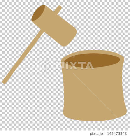 研缽和研杵的簡單示意圖 研缽和研杵的簡單示意圖 142473348