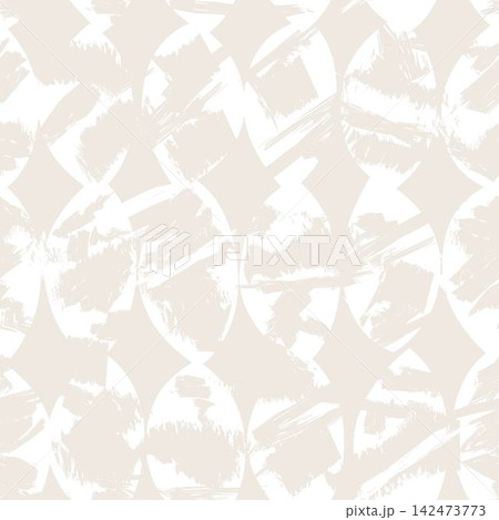 Cream Brushstroke Leaf Abstract Brushstroke seamless pattern design for fashion and home textiles, graphics and backgrounds 142473773