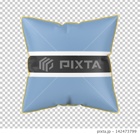 Pillow with the flag of Botswana Pillow with the flag of Botswana 142473799