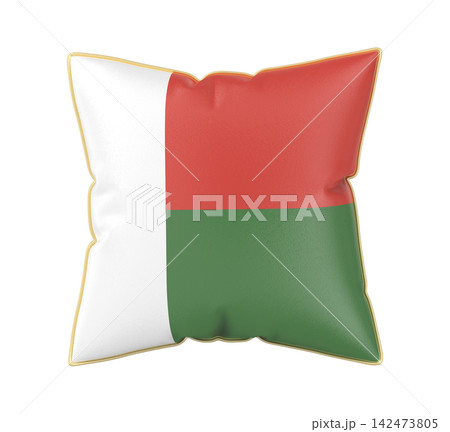 Pillow with the flag of Madagascar 142473805