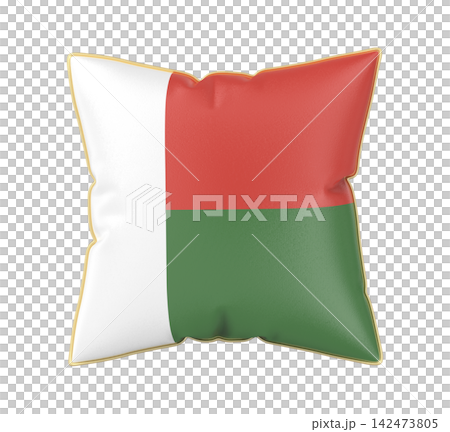 Pillow with the flag of Madagascar 142473805