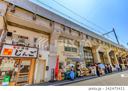 東京 台東区 上野 御徒町駅周辺の都市風景 東京 台東区 上野 御徒町駅周辺の都市風景 142475411