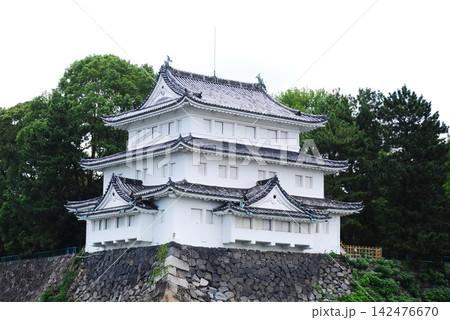 緑豊かな木々に囲まれた美しい日本の城郭 緑豊かな木々に囲まれた美しい日本の城郭 142476670