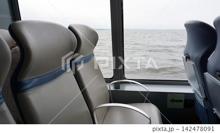 Passenger seat on a sea vessel Passenger seat on a sea vessel 142478091