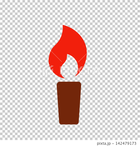 シンプルなろうそくのイラスト 142479173