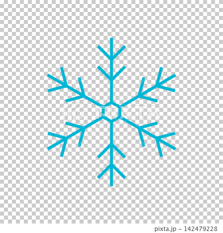 簡單的雪花插畫素材 簡單的雪花插畫素材 142479228