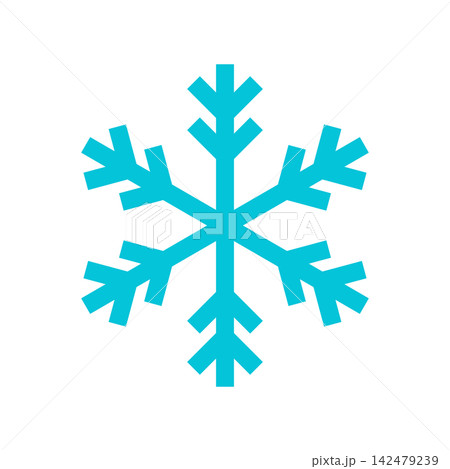 シンプルな雪の結晶のイラスト素材 シンプルな雪の結晶のイラスト素材 142479239