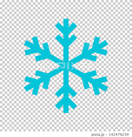 シンプルな雪の結晶のイラスト素材 シンプルな雪の結晶のイラスト素材 142479239