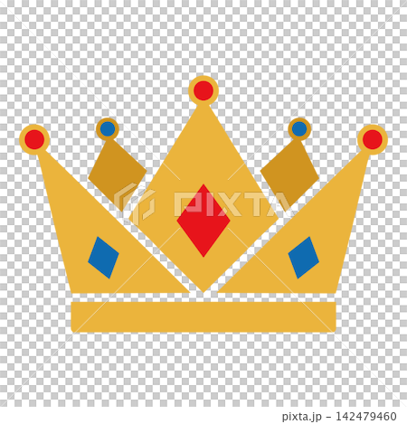 Pop art style crown illustration Pop art style crown illustration 142479460