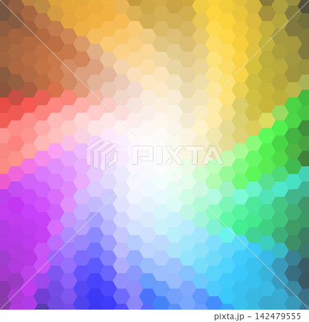 Abstract geometric background with bright color transitions and hexagons for your creative design. eps 10 Abstract geometric background with bright color transitions and hexagons for your creative design. eps 10 142479555