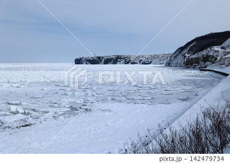 厳寒オホーツク海の流氷 厳寒オホーツク海の流氷 142479734